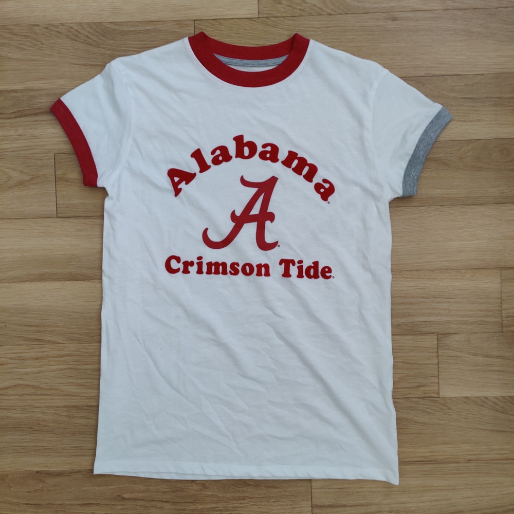 Alabama Crimson Tide Kids T-Shirt - White and Red